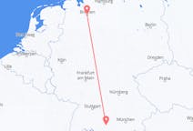 Vluchten van Bremen, Duitsland naar Memmingen, Duitsland