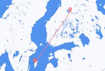 Lennot Visbystä, Ruotsi Kajaaniin, Suomi