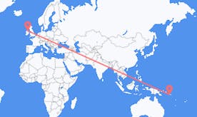 Flyreiser fra Salomonøyene til Nord-Irland