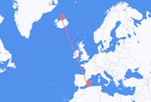 Voos de Chlef, Argélia para Akureyri, Islândia