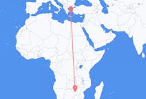 Flyreiser fra Bulawayo, Zimbabwe til Naxos, Hellas