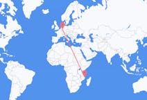 Flyreiser fra Pemba, Mosambik til Duesseldorf, Tyskland