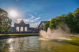 Photo of aerial view of beautiful Parc d'Enghien, Belgium.