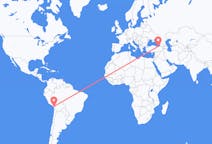 Flyrejser fra Tacna, Peru til Trabzon, Tyrkiet