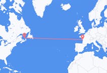 Flyreiser fra Les Îles-de-la-Madeleine, Quebec, Canada til La Rochelle, Frankrike