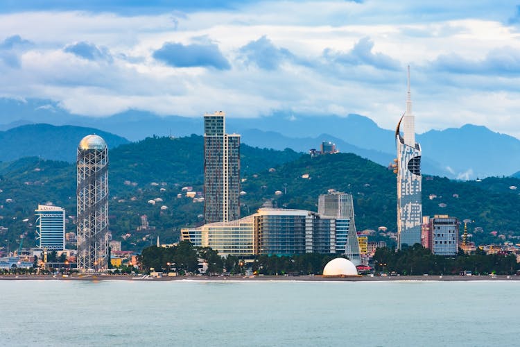 Photo of beautiful Batumi, Georgian resort city.