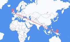 Lennot Vanimolta, Papua-Uusi-Guinea Belfastiin, Pohjois-Irlanti
