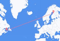 Flug frá Les Îles-de-la-Madeleine, Quebec, Kanada til Oulu, Finnlandi