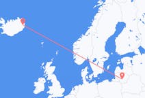 Flyreiser fra Kaunas, Litauen til Egilsstaðir, Island