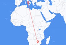 Vluchten van Polokwane, Limpopo, Zuid-Afrika naar Palermo, Italië