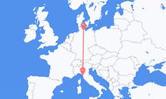 Flyg från Pisa, Italien till Lübeck, Tyskland