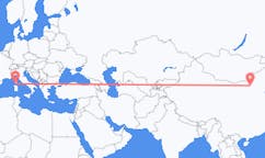 Flyrejser fra Hohhot, Kina til Figari, Frankrig