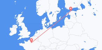 Flyreiser fra Estland til Frankrike
