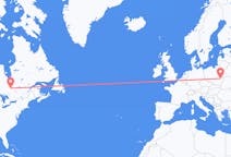 Flug frá Rouyn-Noranda, Kanada til Lublin, Póllandi