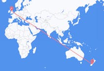 Flyreiser fra Timaru, New Zealand til Manchester, England
