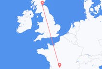 Flyg från Edinburgh, Skottland till Brive-la-gaillarde, Frankrike
