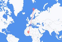 Flights from Ouagadougou to Narvik