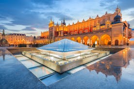 Photo of the beautiful old square in Rzeszow, Poland.