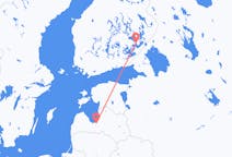 라트비아 리가에서 출발해 핀란드 사본린나에게(으)로 가는 항공편