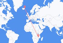 말라위 릴롱궤에서 출발해 아이슬란드 Egilsstaðir에게(으)로 가는 항공편