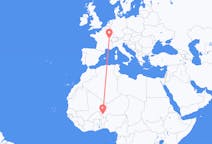 Flyrejser fra Niamey, Niger til Dole, Frankrig