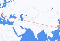 Flights from Fuzhou to Pula