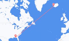 Loty z Panama, Stany Zjednoczone do Reykjaviku, Islandia