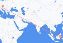 Flyrejser fra Balikpapan til Ljubljana