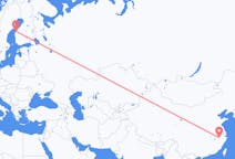出发地 中国黄山市目的地 芬兰瓦萨的航班