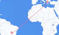 Flyreiser fra Uberlândia, Brasil til Patras, Hellas