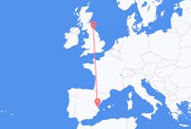 Flyreiser fra Valencia, Spania til Durham, England