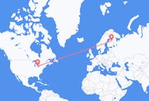 Flug frá Windsor, Kanada til Kajaani, Finnlandi