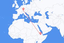 Flyreiser fra Dessie, Etiopia til Altenrhein, Sveits