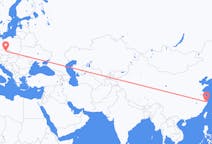 Flug frá Ningbo, Kína til Pardubice, Tékklandi