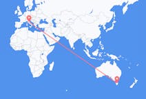 Flyreiser fra City of Launceston, Australia til Perugia, Italia