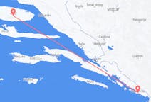 Vluchten van Brač, Kroatië naar Dubrovnik, Kroatië