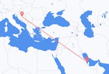 Vluchten van Bahrain Island naar Banja Luka