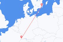 Lennot Baselista, Sveitsistä Kalmariin, Ruotsiin