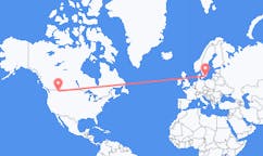 Lennot Kalispelliltä, Yhdysvallat Ronnebyyn, Ruotsi