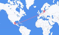 Flyreiser fra Puerto Escondido, Oaxaca, Mexico til Bydgoszcz, Polen