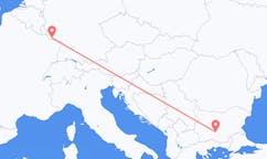 Lennot Saarbrückenistä, Saksa Plovdiviin, Bulgaria