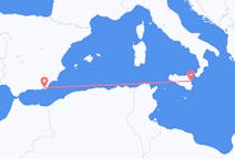 Flyreiser fra Almeria, Spania til Catania, Italia