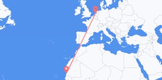 Flug frá Máritaníu til Hollands