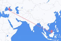 出发地 马来西亚美里目的地 土耳其三生的航班