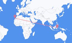 Flyreiser fra Luwuk, Indonesia til Lanzarote, Spania