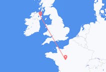 Flyg från Tours, Frankrike till Belfast, Nordirland
