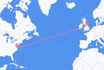 Flyg från Norfolk, USA till Doncaster, England