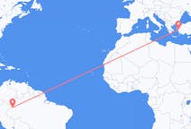 Flyreiser fra Leticia, Amazonas, til Izmir