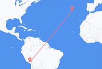 Flyg från Arequipa, Peru till Santa Maria, Kap Verde, Portugal