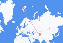 Flyreiser fra Srinagar, til Svalbard